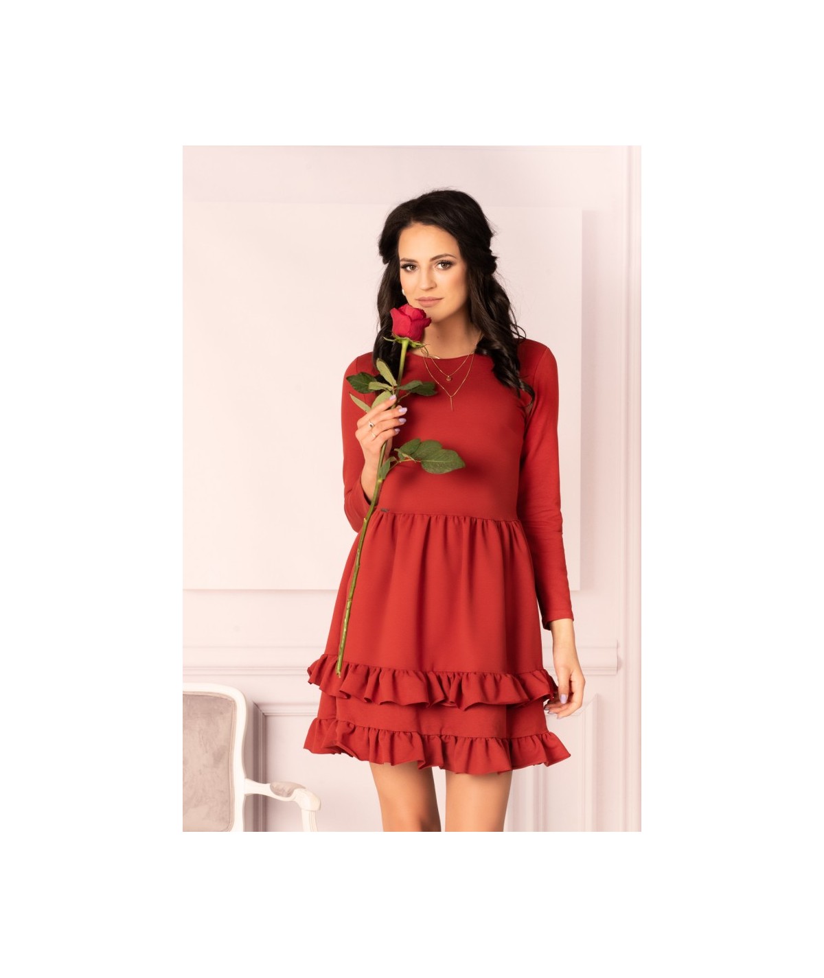 Dresses Madelana Brick Red