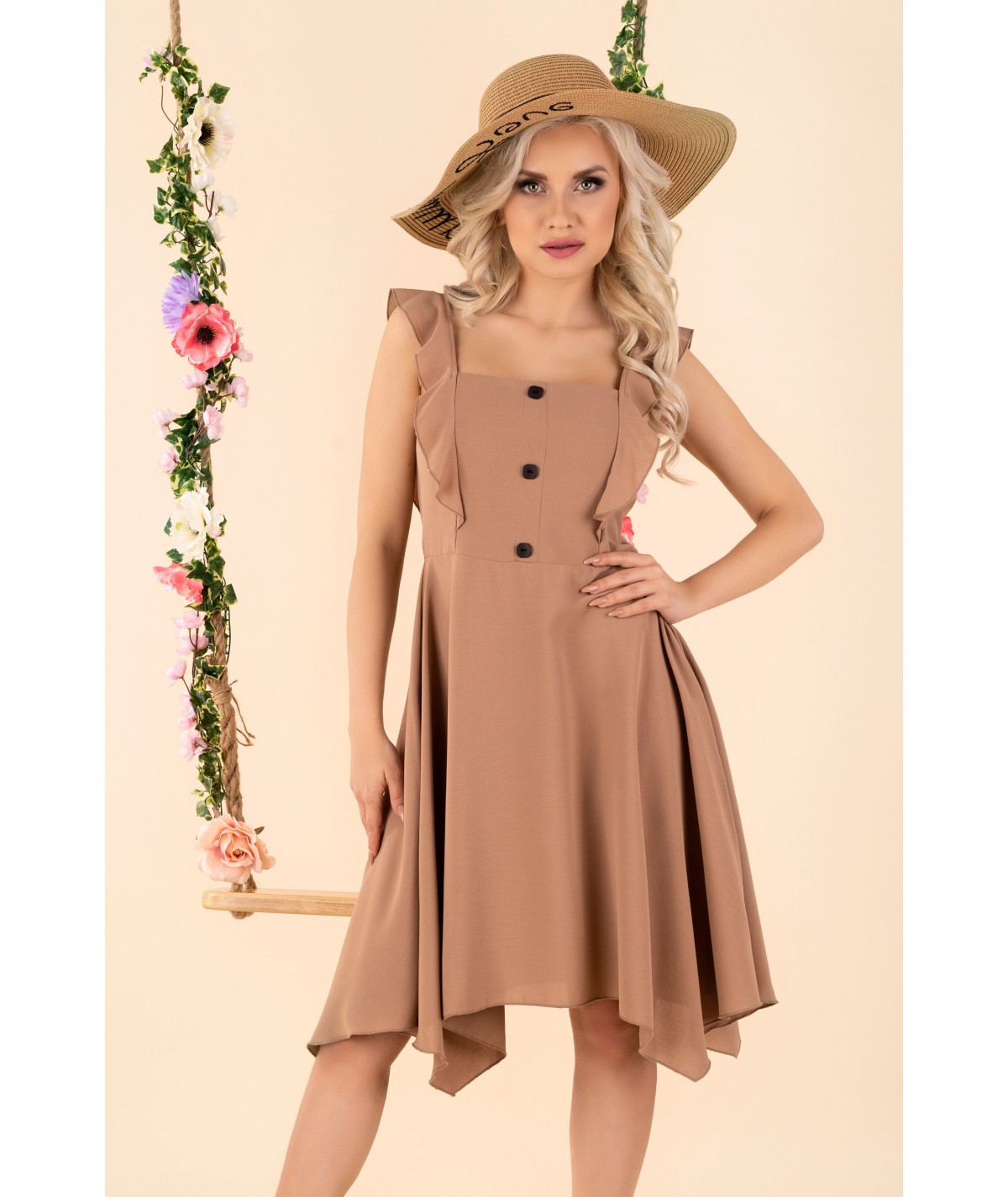 Dresses Quellama Coffee D54