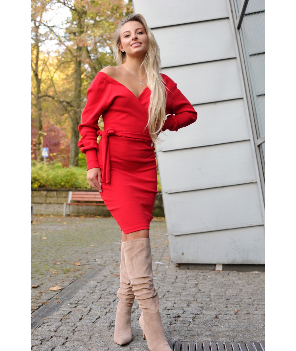 Dress Olanida Red