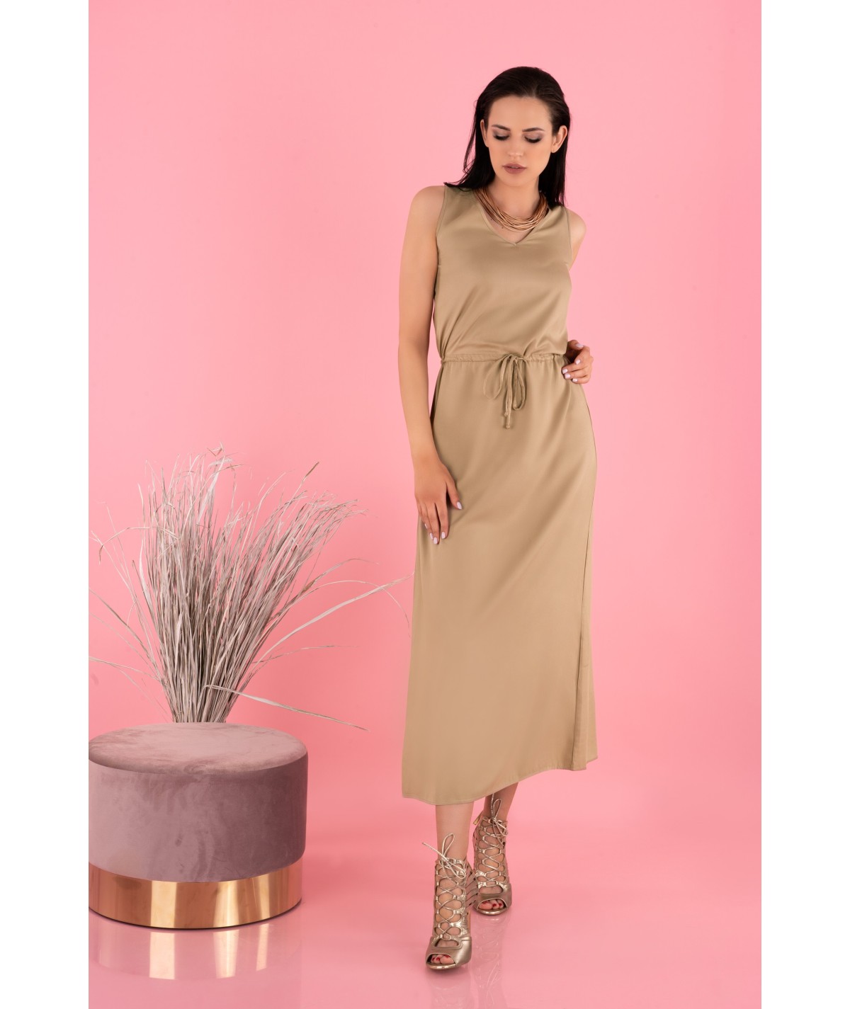 Dresses Anara Beige D144