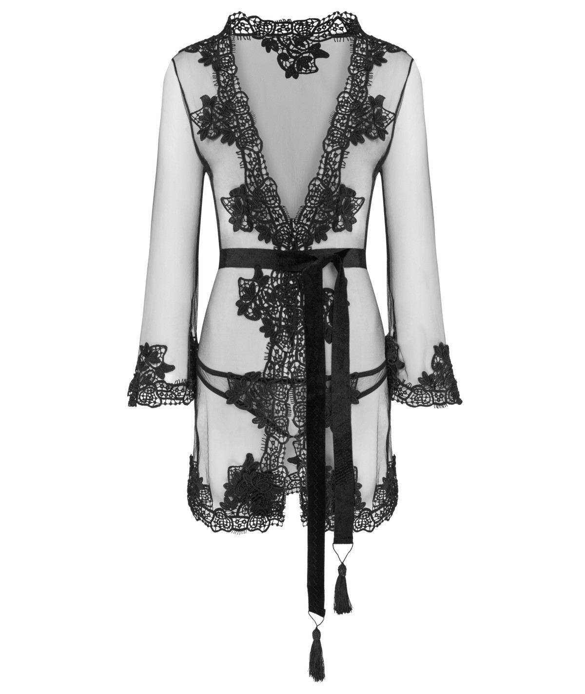Dressing Gowns Herina LC XG056 Black LivCo Corsetti Fashion