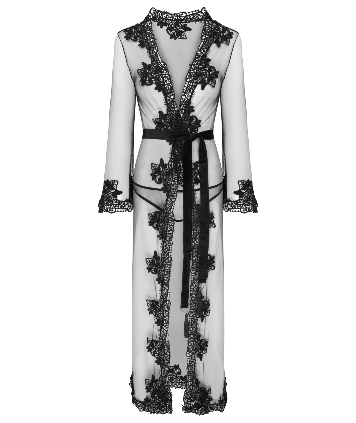 Dressing Gowns Nokina LC XG055 black LivCo Corsetti Fashion